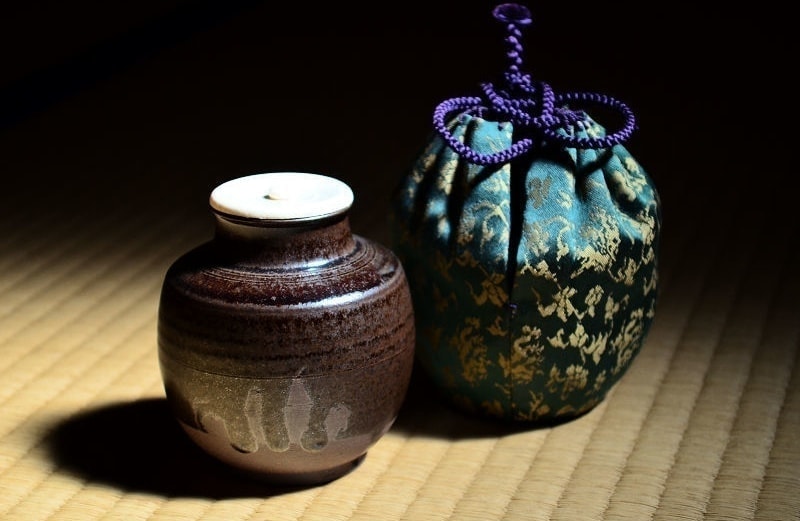 笹田仁史 廣澤写 中興名物 茶入 仕覆 茶道具箱にはシミなどあります - 陶芸